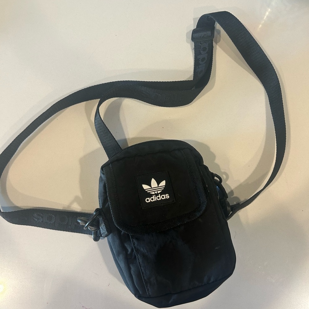 Adidas Black Belt Bag for Men